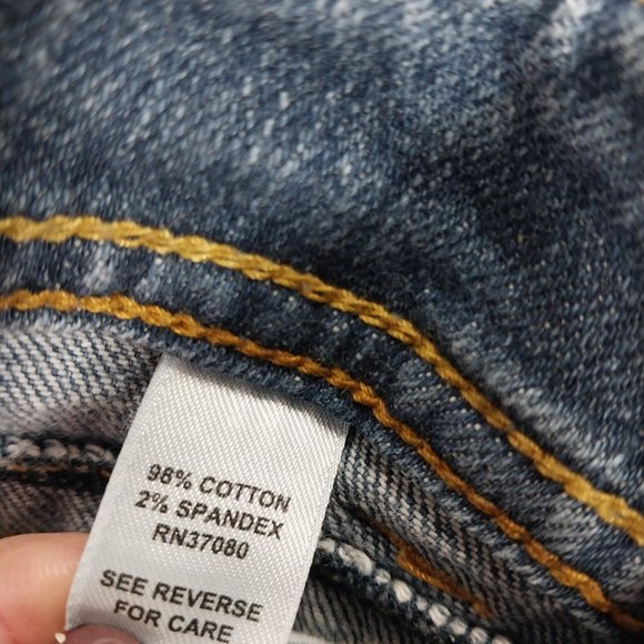 2477 Jeaniemade Size 10 Cato Turning Seams Upcycled Jeans - Picture 5 of 6